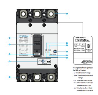 Hyundai MCCB ( Molded Case Circuit Breakers )